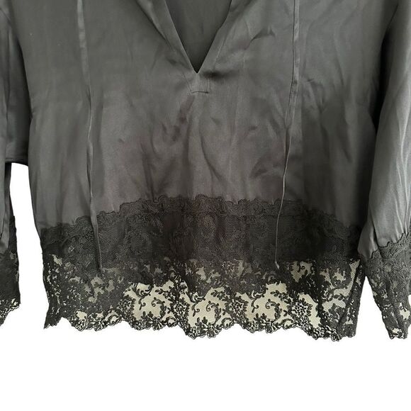 LaPerla Lace Trimmed Top - Picture 5 of 7